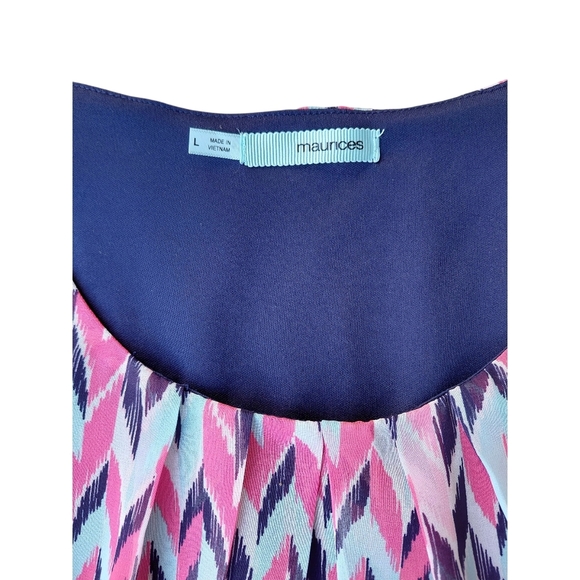 Maurices Pink and Blue Sleeveless Sundress Mini - Picture 5 of 7